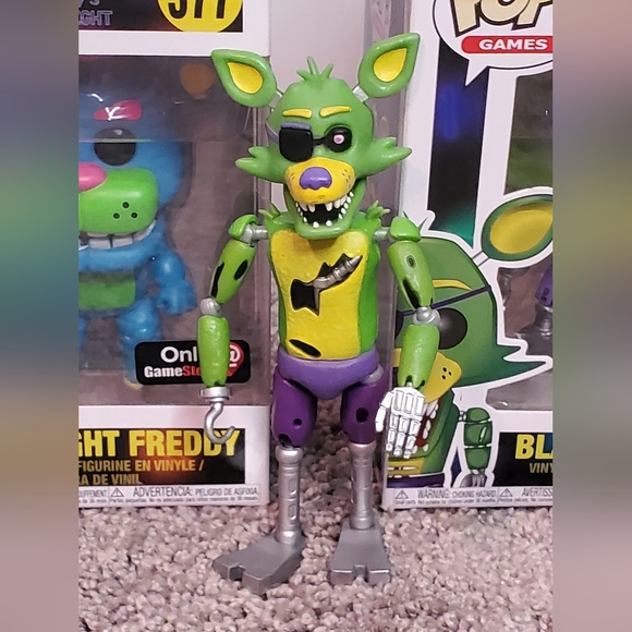 RARE! New Blacklight Series FNAF Funko Pop, Blacklight Articulated Figures - Picture 5 of 14